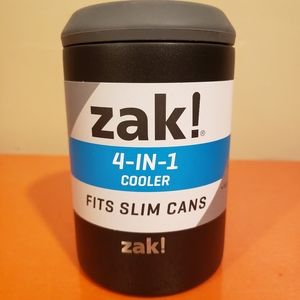 Zak! Designs 12.5oz Stainless Steel Insulated Can Cooler Black